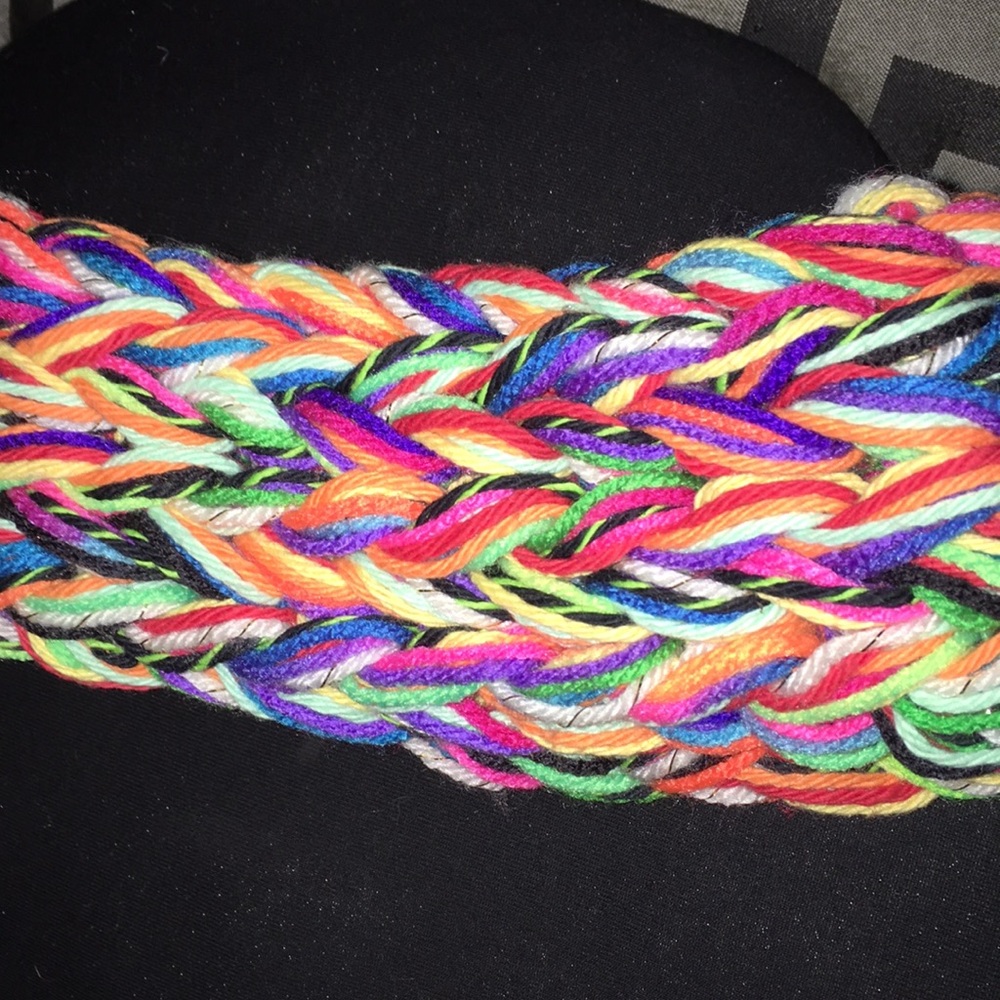 Multi color multi use, hand made ear warmer